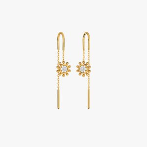 Glitz Glory Diamond Earrings Yellow Gold 14kt